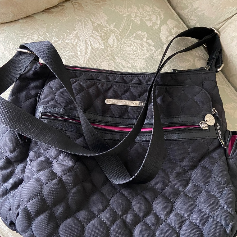 Lily Bloom Black Quility Crossbody Bag - Picture 12 of 16
